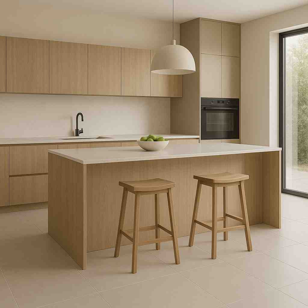 Küche mit XXL Fliesen